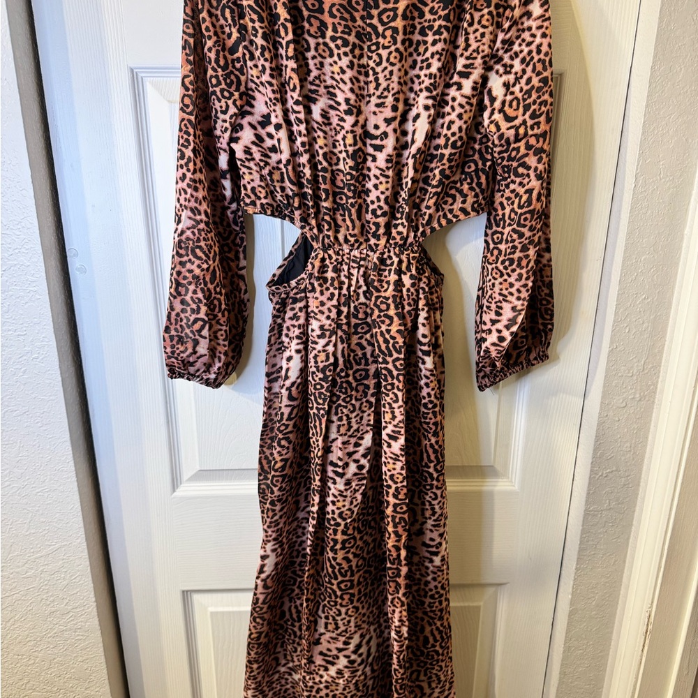 Anthropologie Leopard‎ Twist-Front Maxi Dress - Picture 4 of 4